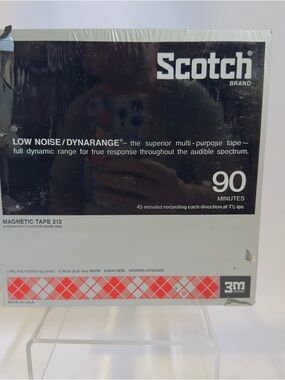 New In Box, Never Used, Scotch Magnetic Tape #212 90Min Reel To Reel Sealed and